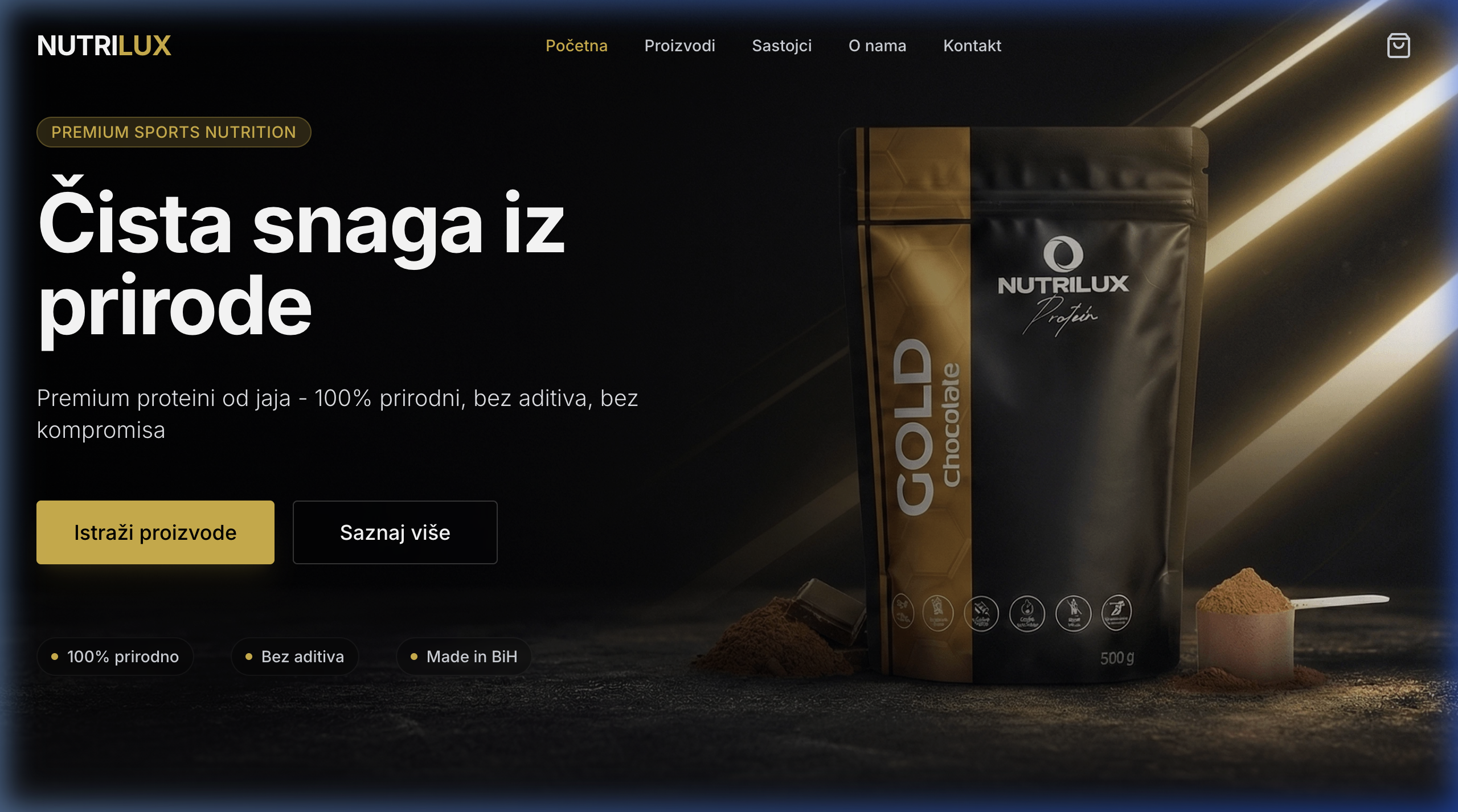 Nutrilux — Sports Nutrition E-Commerce